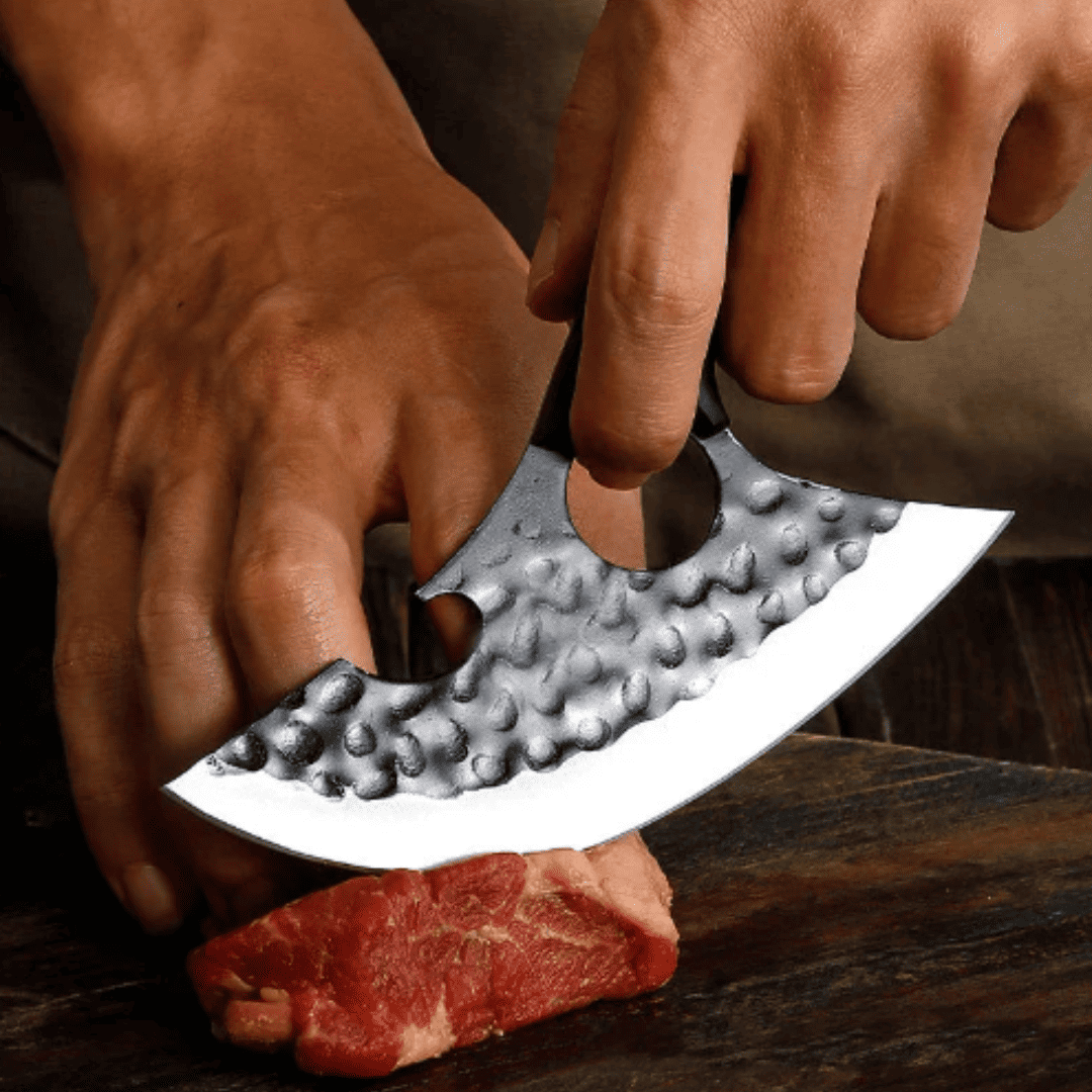 Cutelo de Chef Forjado à Mão - Faca de Desossa com Cabo de Madeira para Carne, Peixe e Leguminosas | Loja Bosque