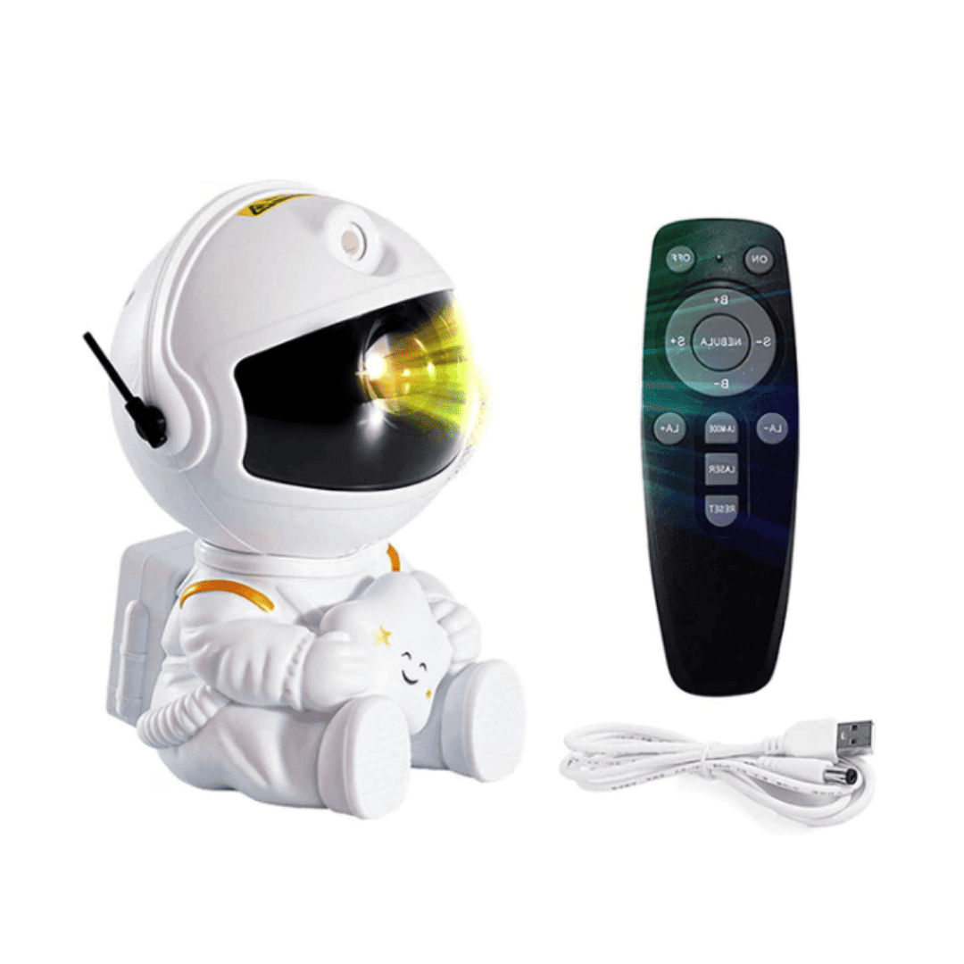 Projetor de Astronauta Espacial -  Galaxy Night Light LED | Loja Bosque
