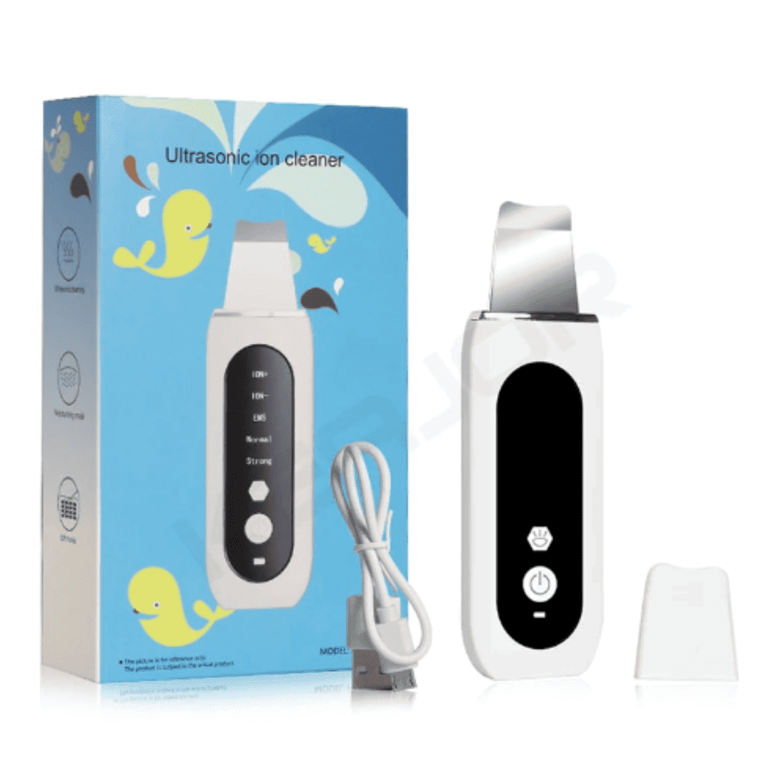 Esfoliador Ultrassônico de Pele da DermaSonic™ Removedor de Cravos e Limpador Facial com Cavitação | Loja Bosque
