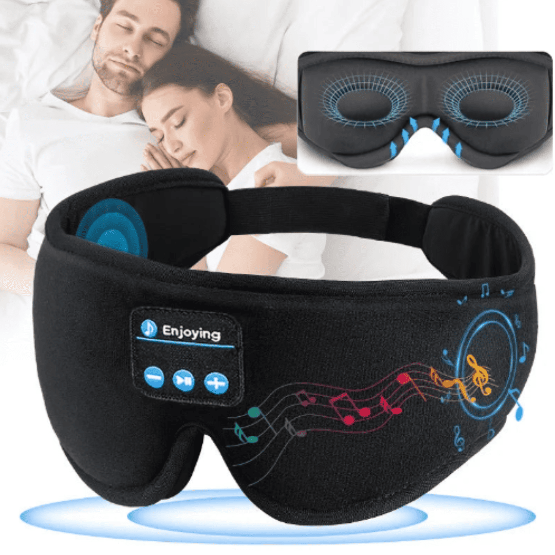 Máscara de Dormir 3D Sleep Dream com Fone de Ouvido via Bluetooth | Loja Bosque