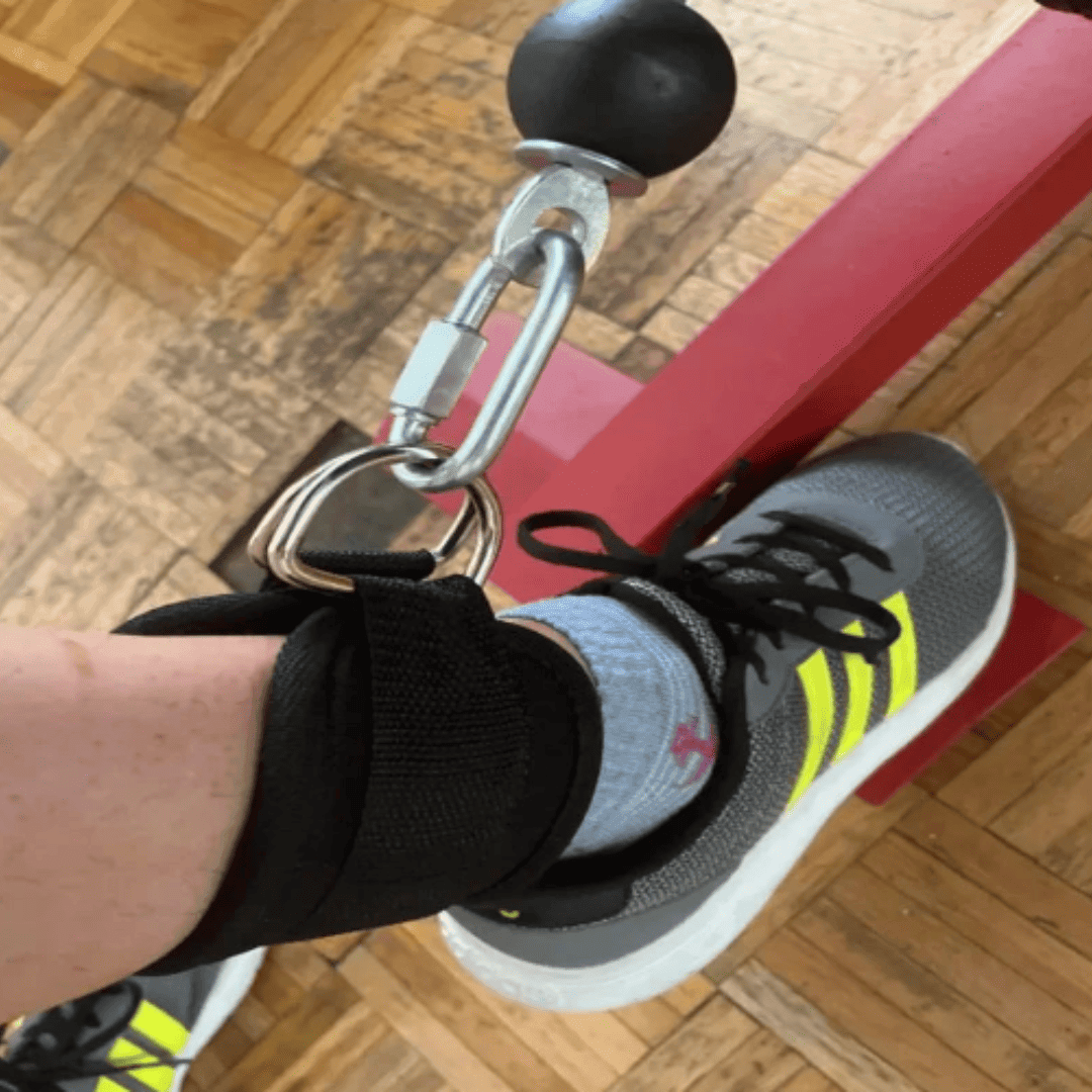 Alças de Tornozelo com Anel  Duplo – Suporte para Exercícios de Glúteos, Pernas e Treinamento de Força | Loja Bosque