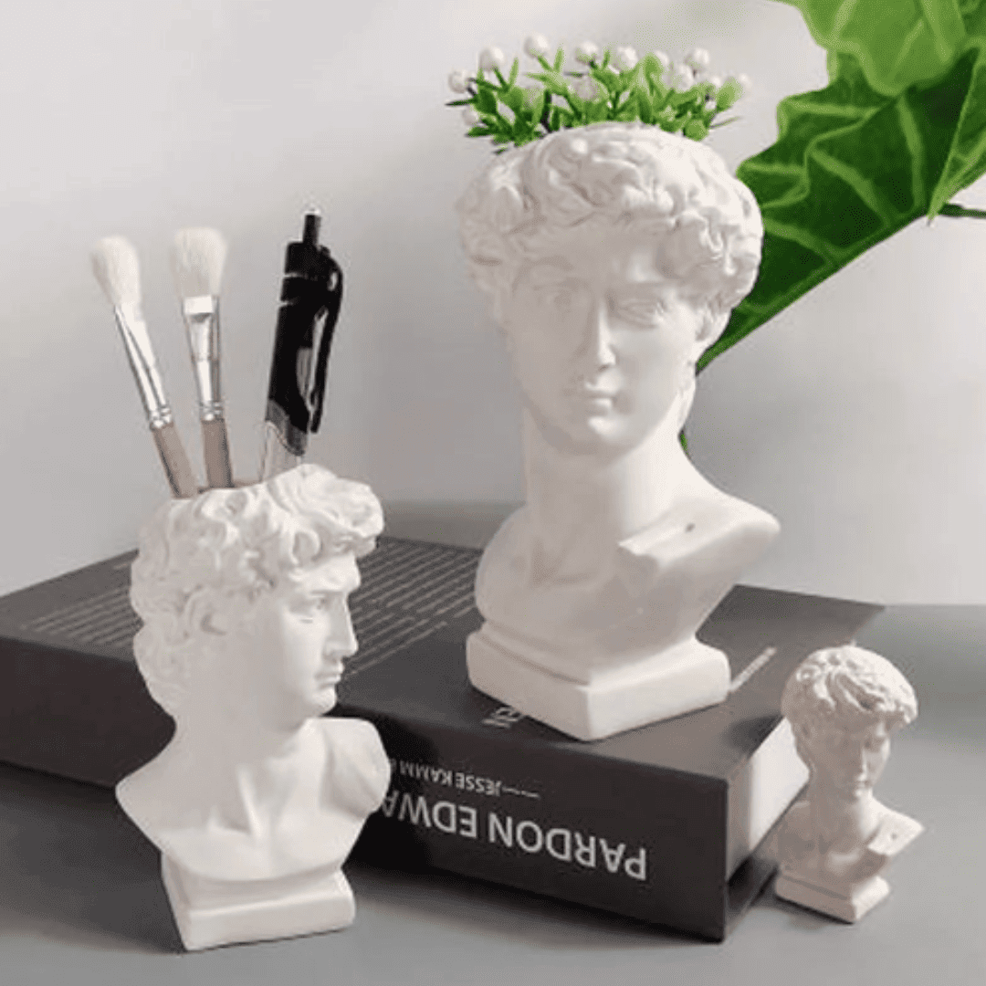 Vaso Hidropônico Estilo Nórdico - Versátil como Porta-Pincéis de Maquiagem, Porta-Planta ou Decoração Elegante | Loja Bosque