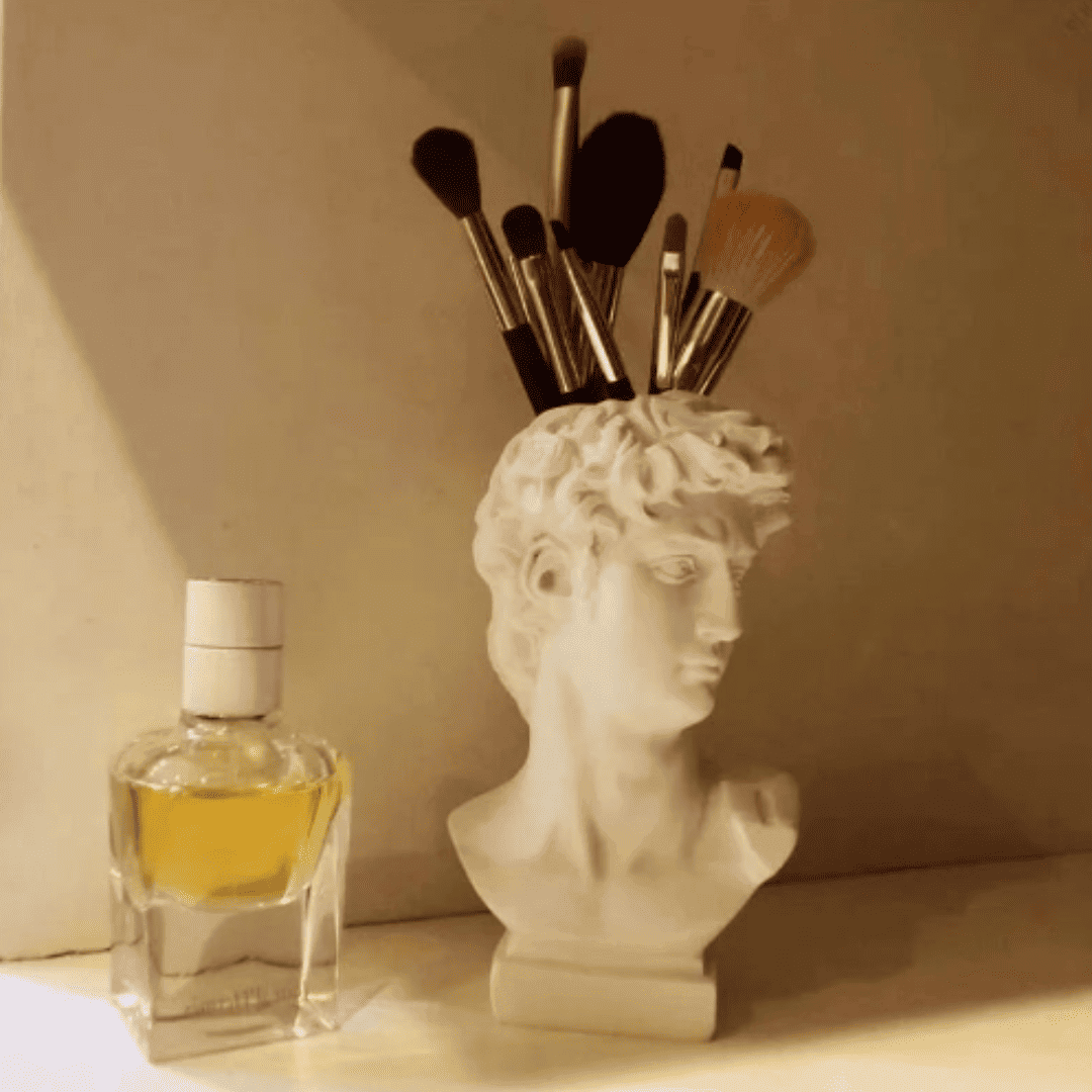 Vaso Hidropônico Estilo Nórdico - Versátil como Porta-Pincéis de Maquiagem, Porta-Planta ou Decoração Elegante | Loja Bosque