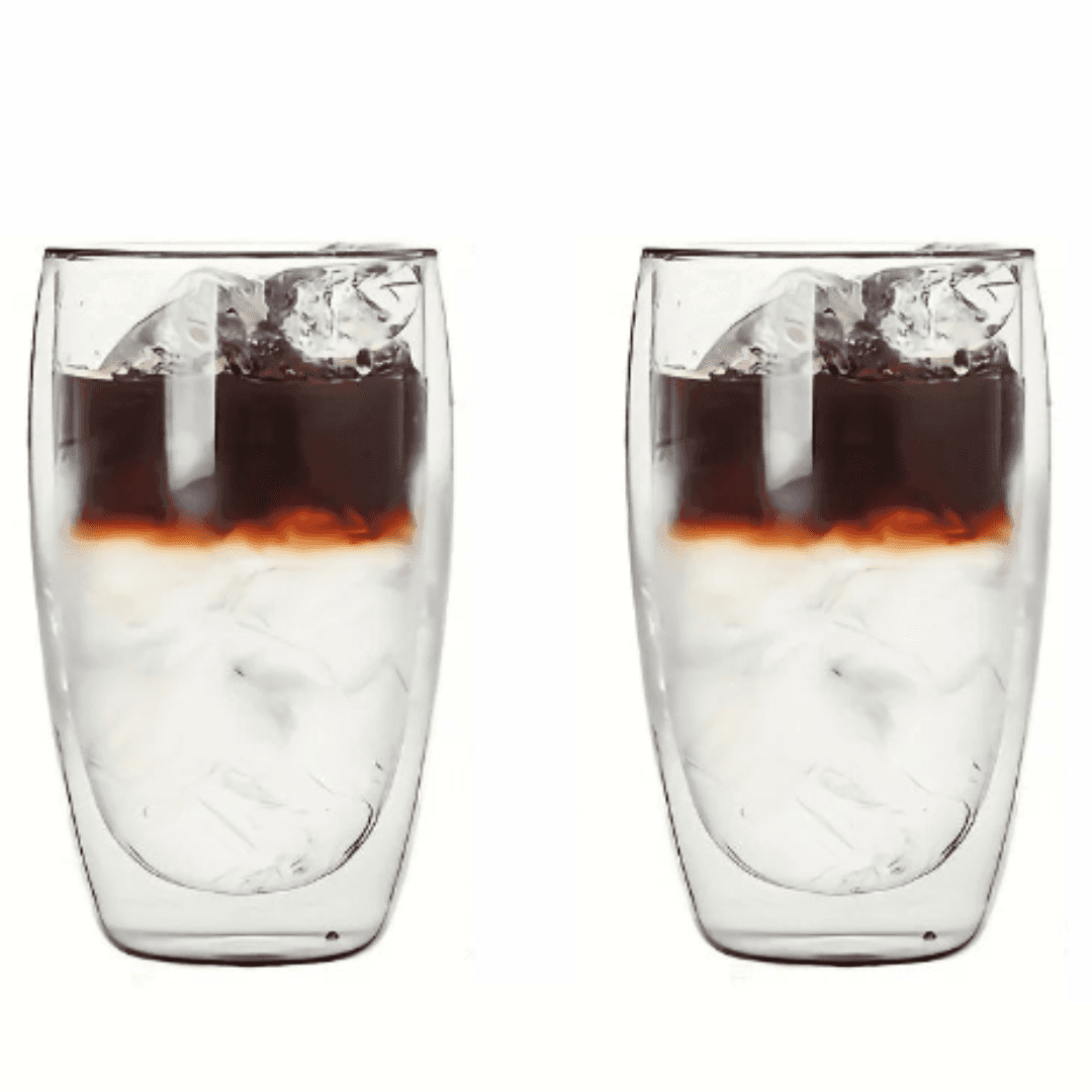 Copo de Vidro com Parede Dupla Resistente ao Calor com Capacidade de 80ml / 150ml/ 450ml | Loja Bosque