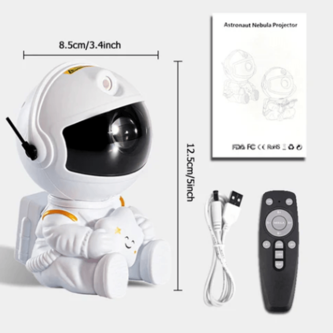 Projetor de Astronauta Espacial -  Galaxy Night Light LED | Loja Bosque