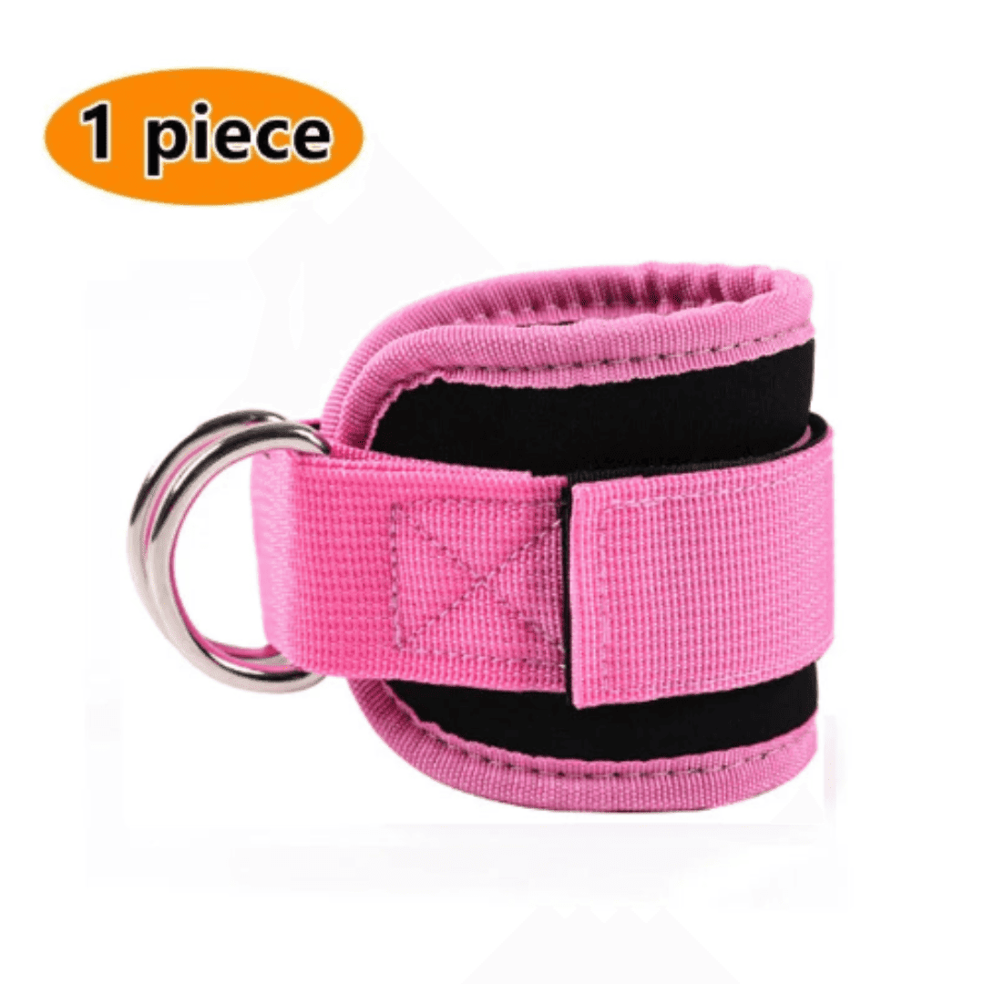 Alças de Tornozelo com Anel  Duplo – Suporte para Exercícios de Glúteos, Pernas e Treinamento de Força | Loja Bosque