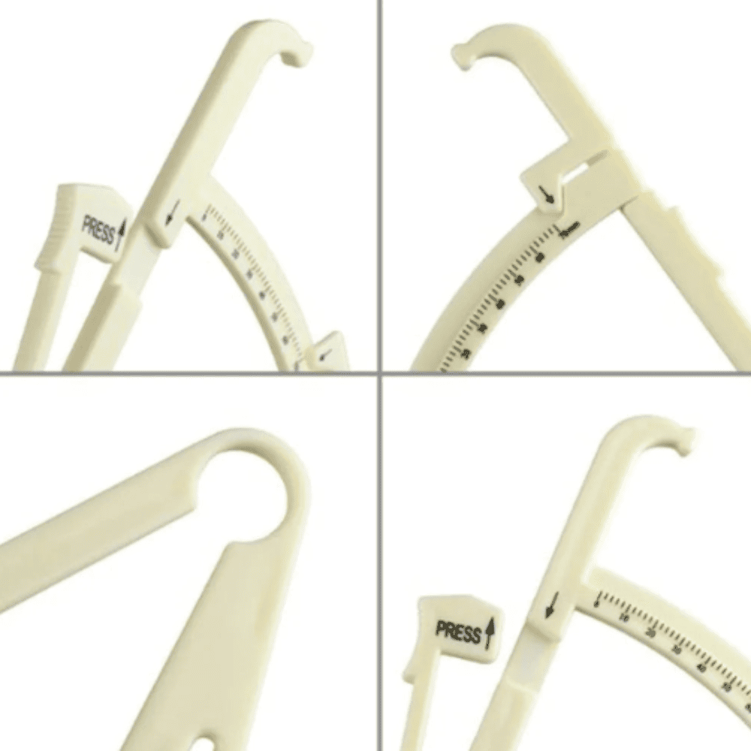 Adipômetro : Medidor de Gordura Corporal – Equipamento Fitness para Avaliação de Percentual de Gordura com Gráfico de Referência | Loja Bosque