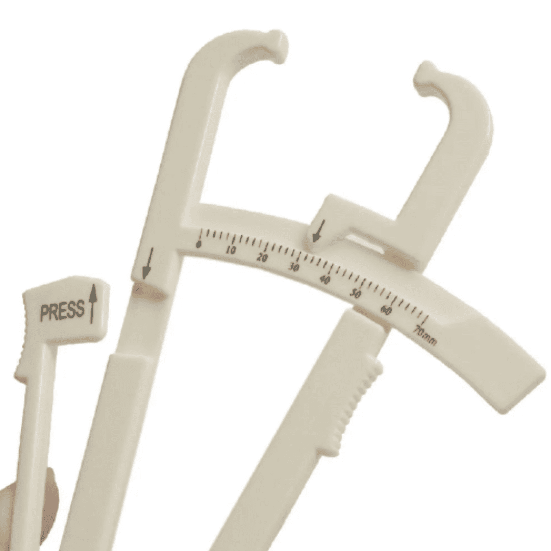 Adipômetro : Medidor de Gordura Corporal – Equipamento Fitness para Avaliação de Percentual de Gordura com Gráfico de Referência | Loja Bosque