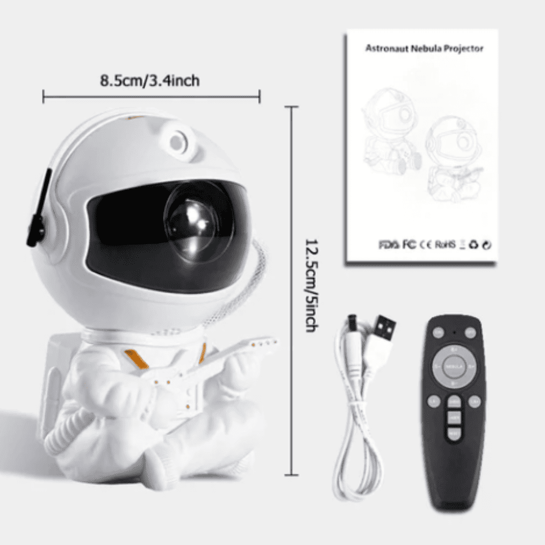 Projetor de Astronauta Espacial -  Galaxy Night Light LED | Loja Bosque