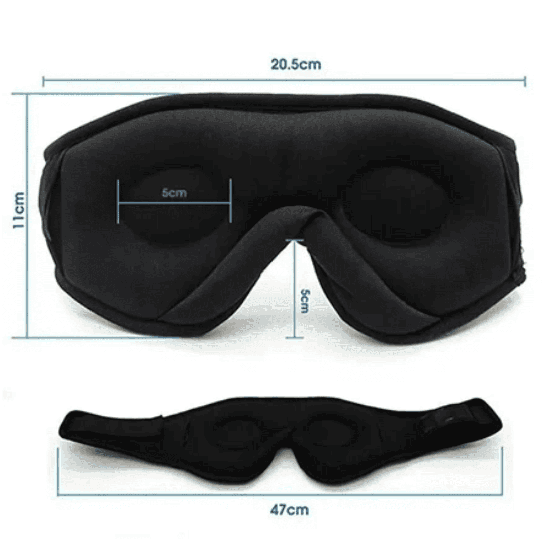 Máscara de Dormir 3D Sleep Dream com Fone de Ouvido via Bluetooth | Loja Bosque