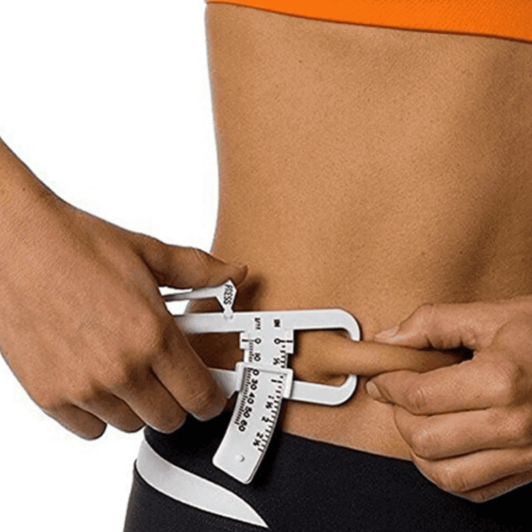 Adipômetro : Medidor de Gordura Corporal – Equipamento Fitness para Avaliação de Percentual de Gordura com Gráfico de Referência | Loja Bosque