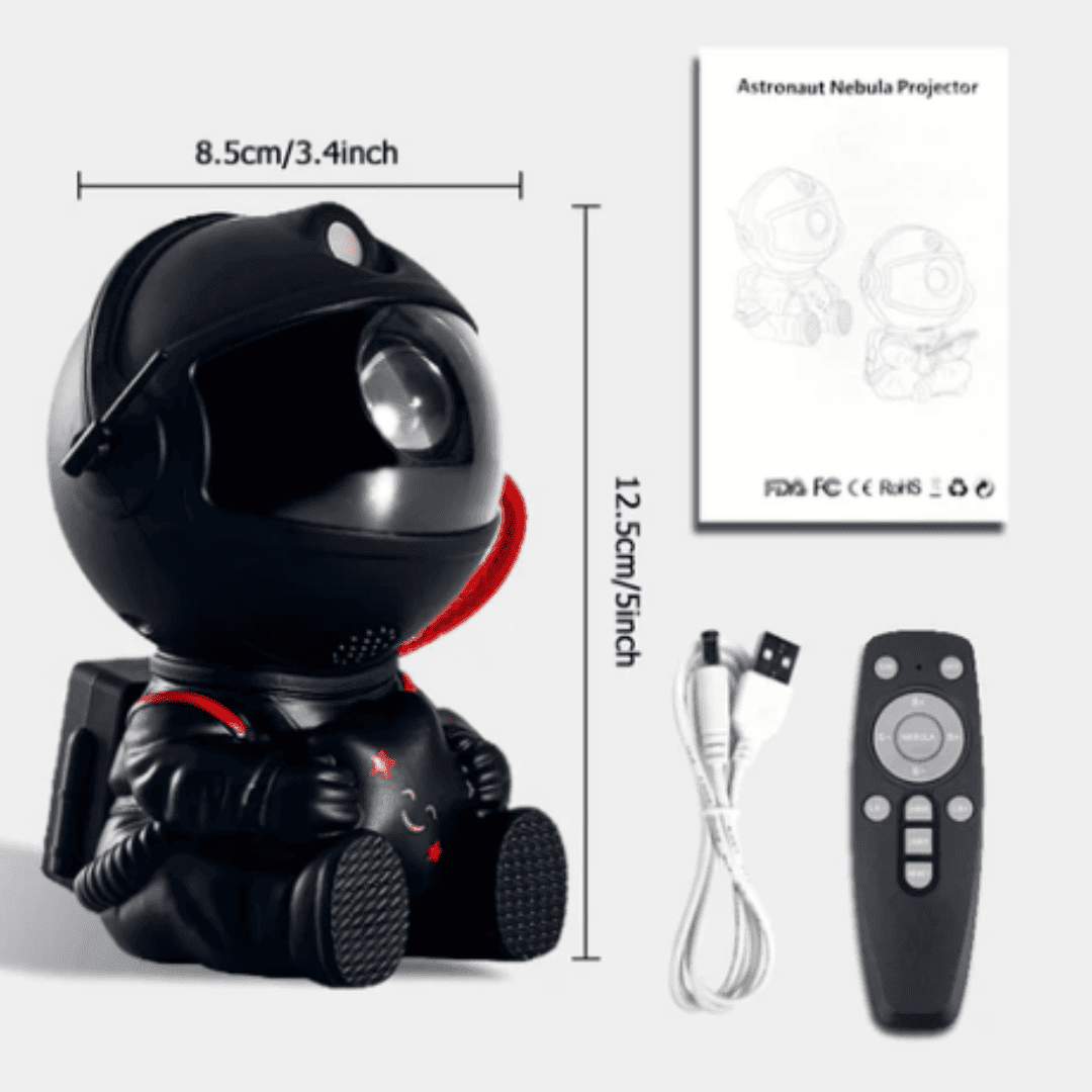 Projetor de Astronauta Espacial -  Galaxy Night Light LED | Loja Bosque