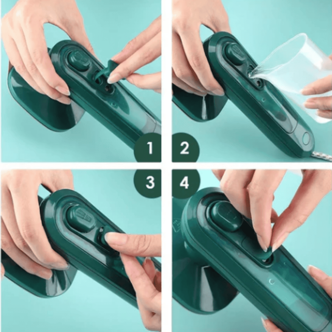 Mini Ferro a Vapor Rotativo Portátil para Viagem Modo Molhado e Seco Gerador de Vapor Duplo | Loja Bosque
