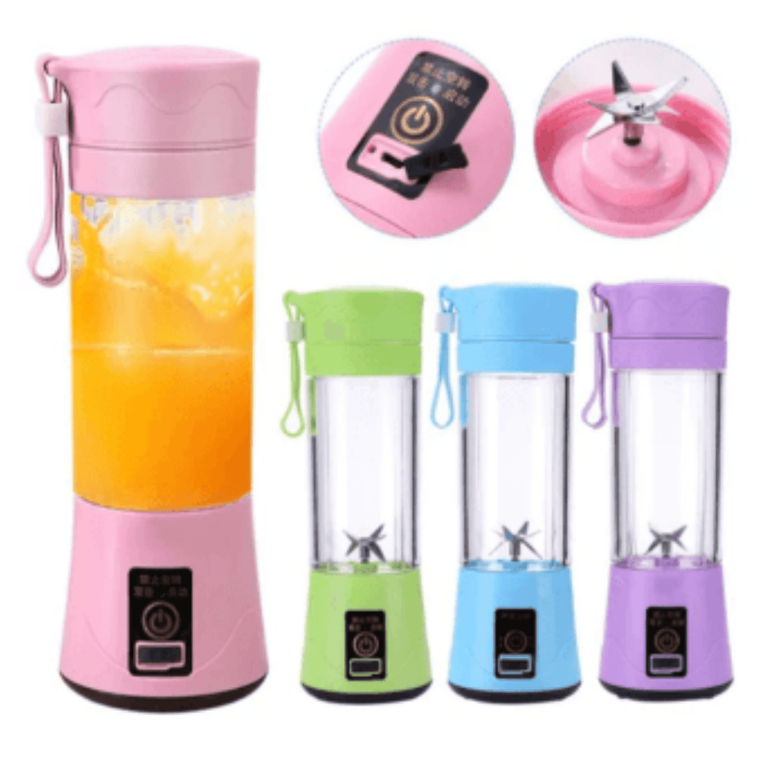 Mini Liquidificador Garrafa com 6 Lâminas Usb Portátil e Recarregável | Loja Bosque
