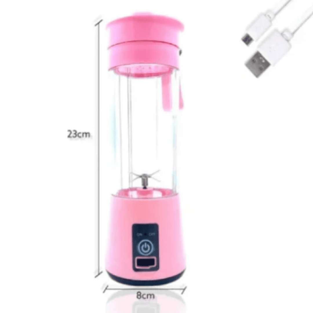 Mini Liquidificador Garrafa com 6 Lâminas Usb Portátil e Recarregável | Loja Bosque