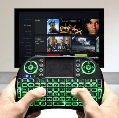 Mini Teclado Controle Sem Fio Bluetooth com Mouse Touch Ideal para Utilizar no Xbox, Note, Smart TV e Celular - LOJA BOSQUE