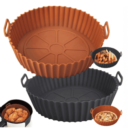 Cesta de Silicone Reutilizável para Airfryer - Ideal para Pizza, Frango Frito e Cozimento | Loja Bosque