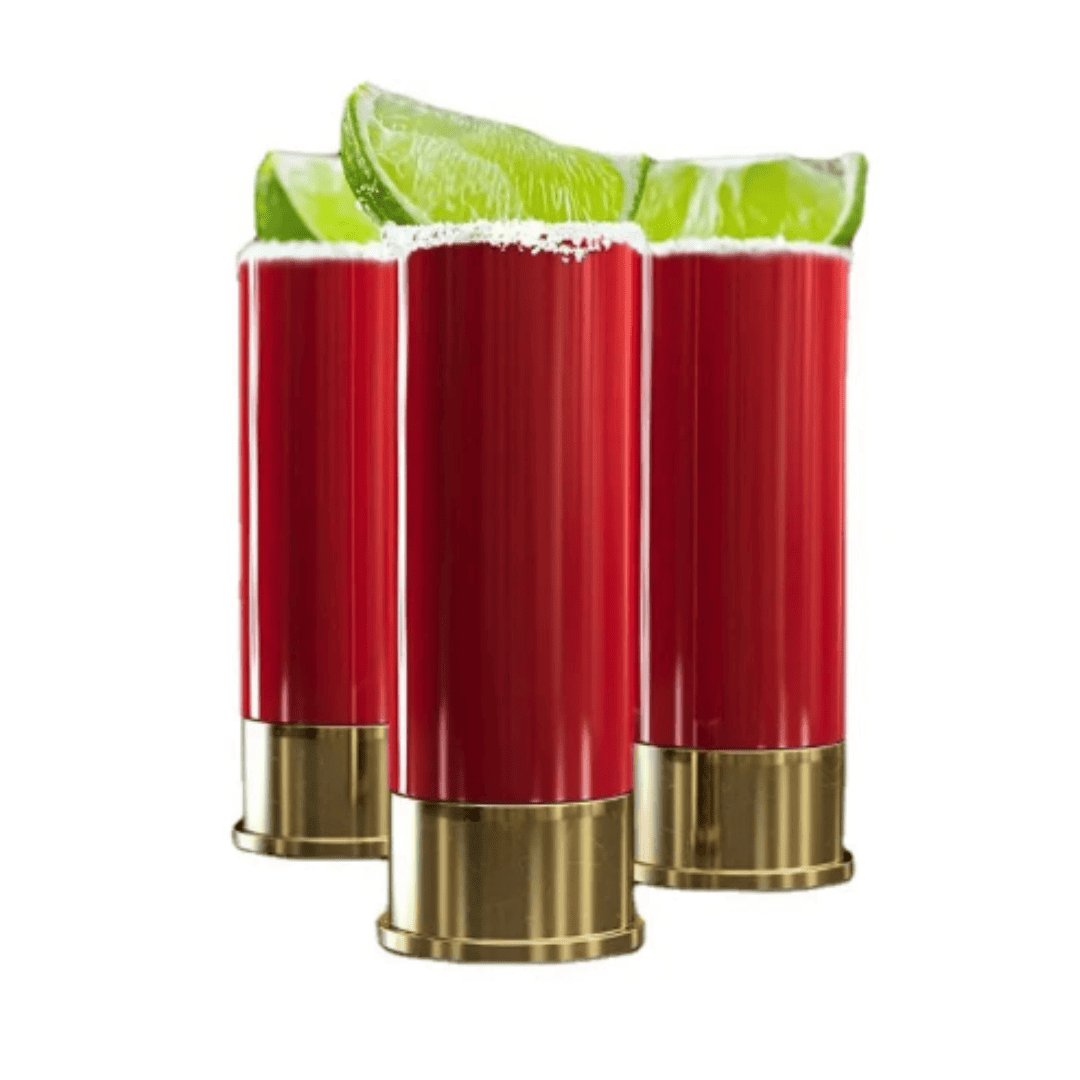 Conjunto de 4 Copos de Tequila Formato de Bala de Arma - Ideal para servir Tequila | Loja Bosque
