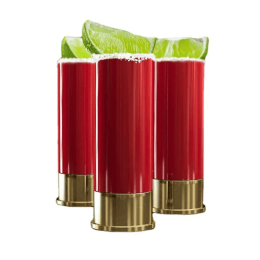 Conjunto de 4 Copos de Tequila Formato de Bala de Arma - Ideal para servir Tequila | Loja Bosque