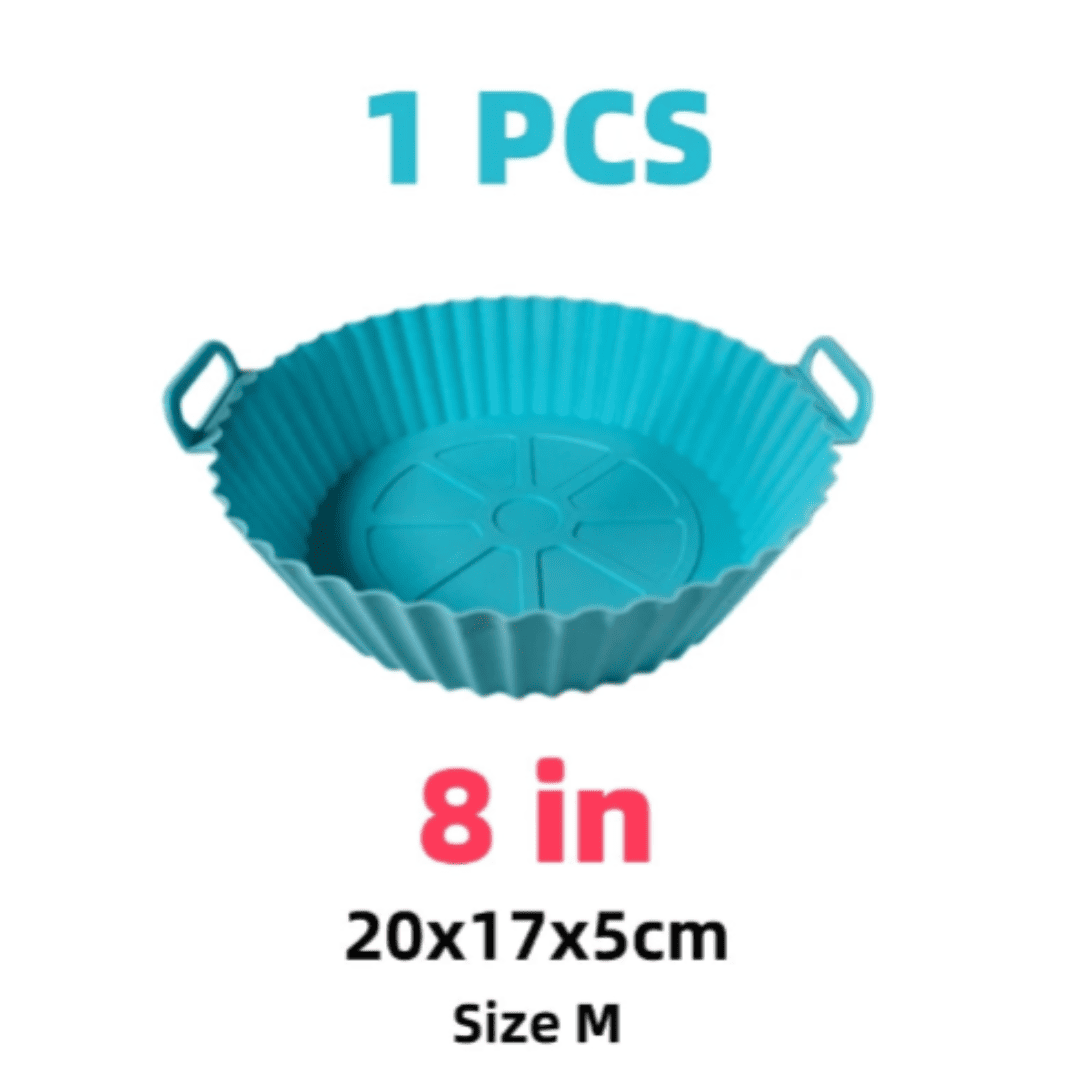 Cesta de Silicone Reutilizável para Airfryer - Ideal para Pizza, Frango Frito e Cozimento | Loja Bosque
