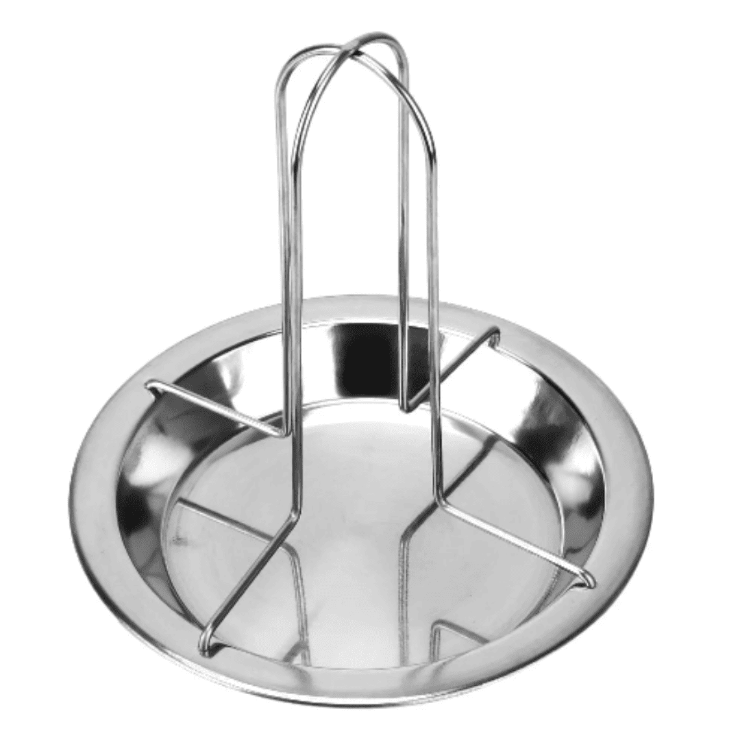 Suporte para Assar Frango em Aço Carbono - Rack Antiaderente para Churrasco e Forno | Loja Bosque