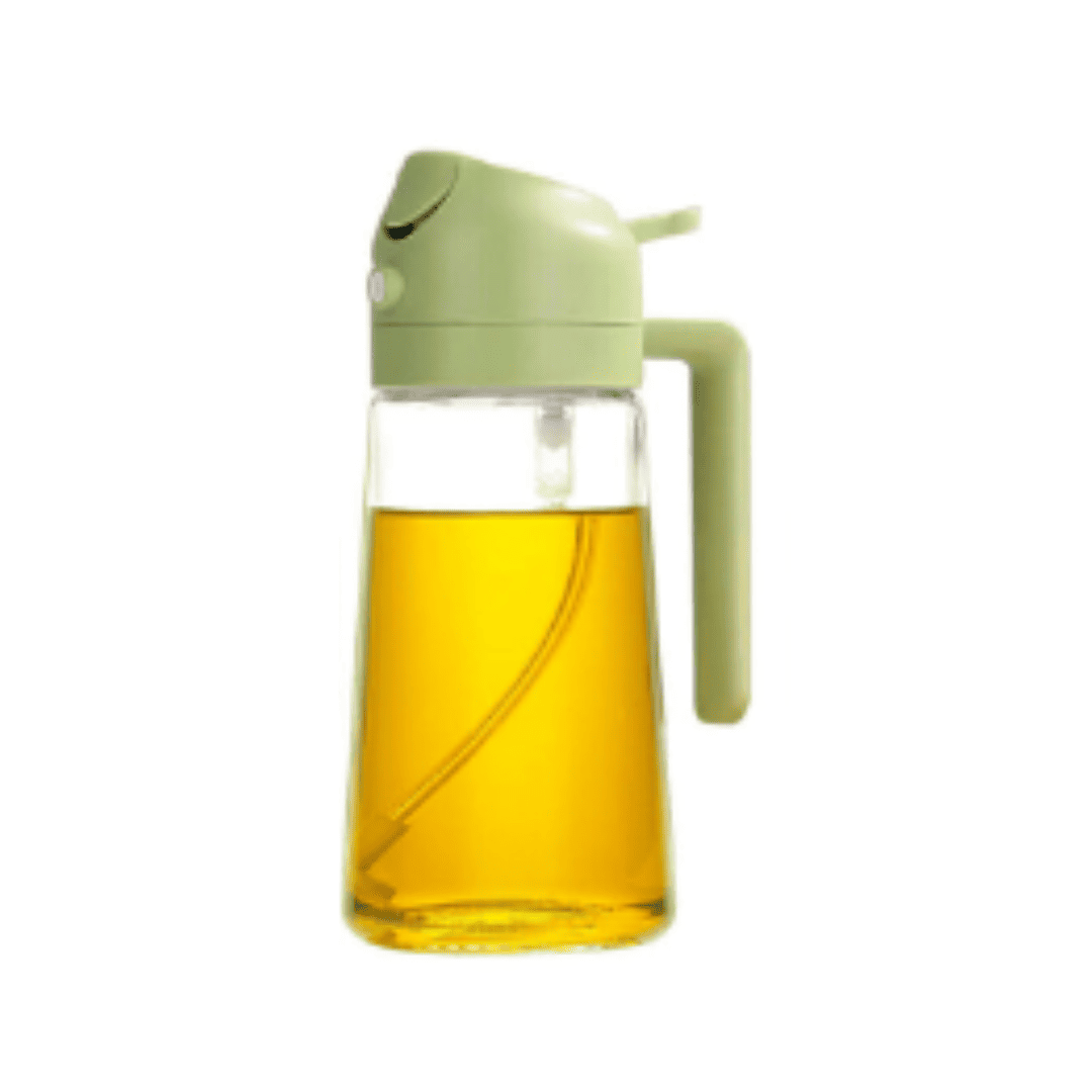 Spray de Óleo em Vidro com Dispensador - Ideal para Cozinha, Churrasco e Piqueniques | Loja Bosque