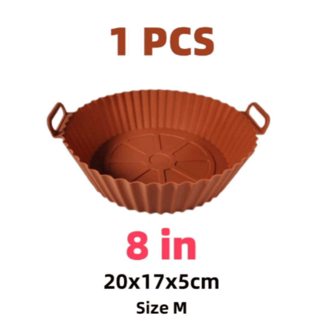 Cesta de Silicone Reutilizável para Airfryer - Ideal para Pizza, Frango Frito e Cozimento | Loja Bosque