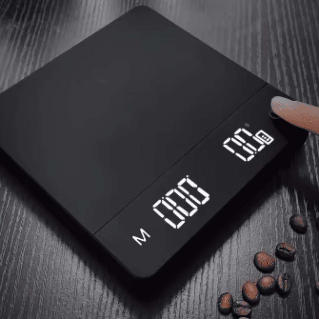 Balança Digital de Café com Temporizador - Alta Precisão 0,1g, Tela LED e Recarga USB | Loja Bosque