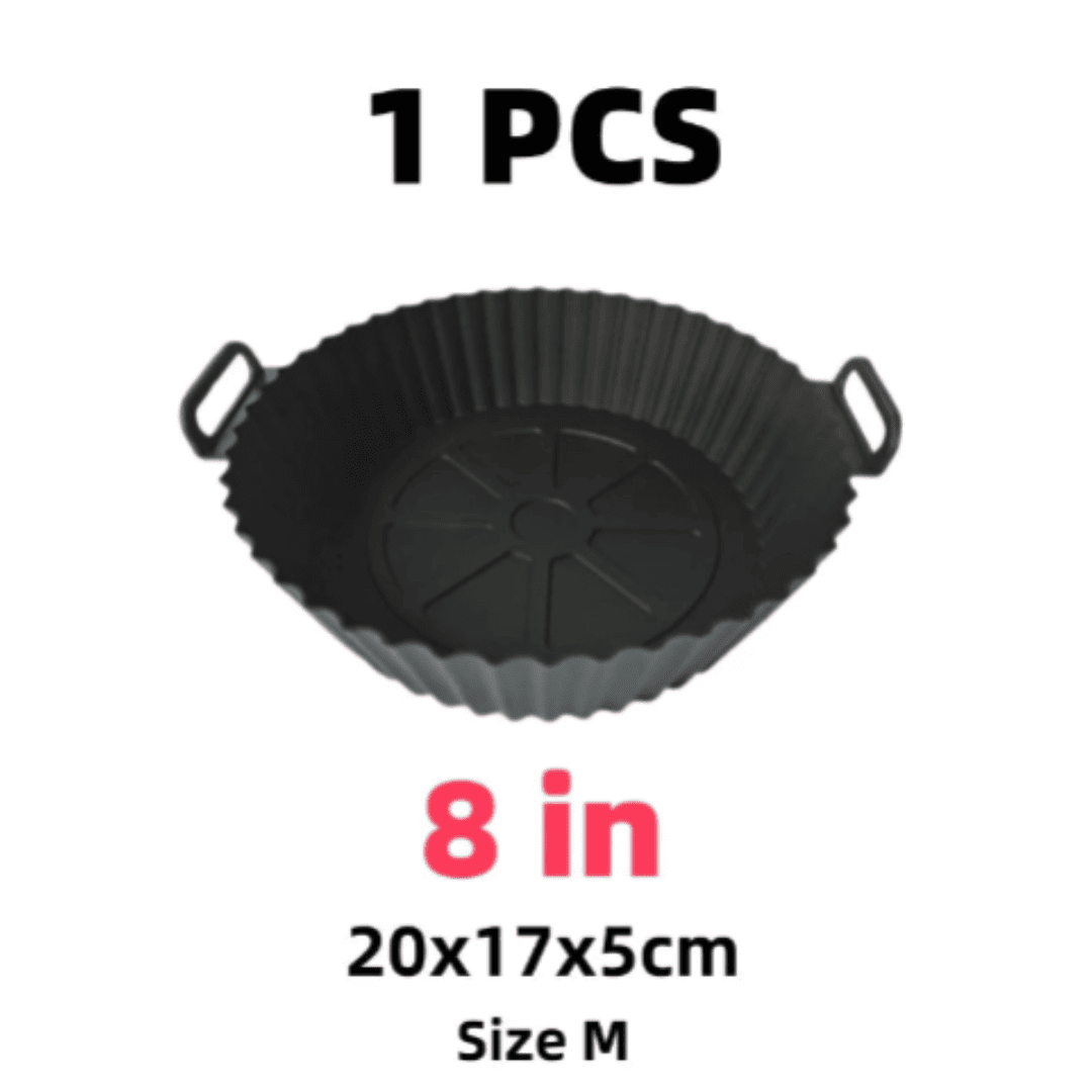 Cesta de Silicone Reutilizável para Airfryer - Ideal para Pizza, Frango Frito e Cozimento | Loja Bosque