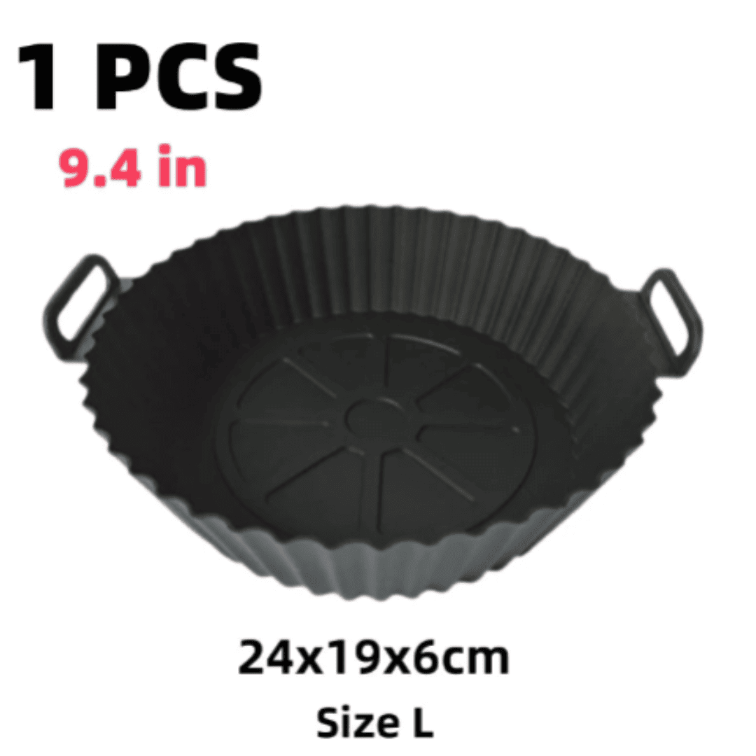 Cesta de Silicone Reutilizável para Airfryer - Ideal para Pizza, Frango Frito e Cozimento | Loja Bosque