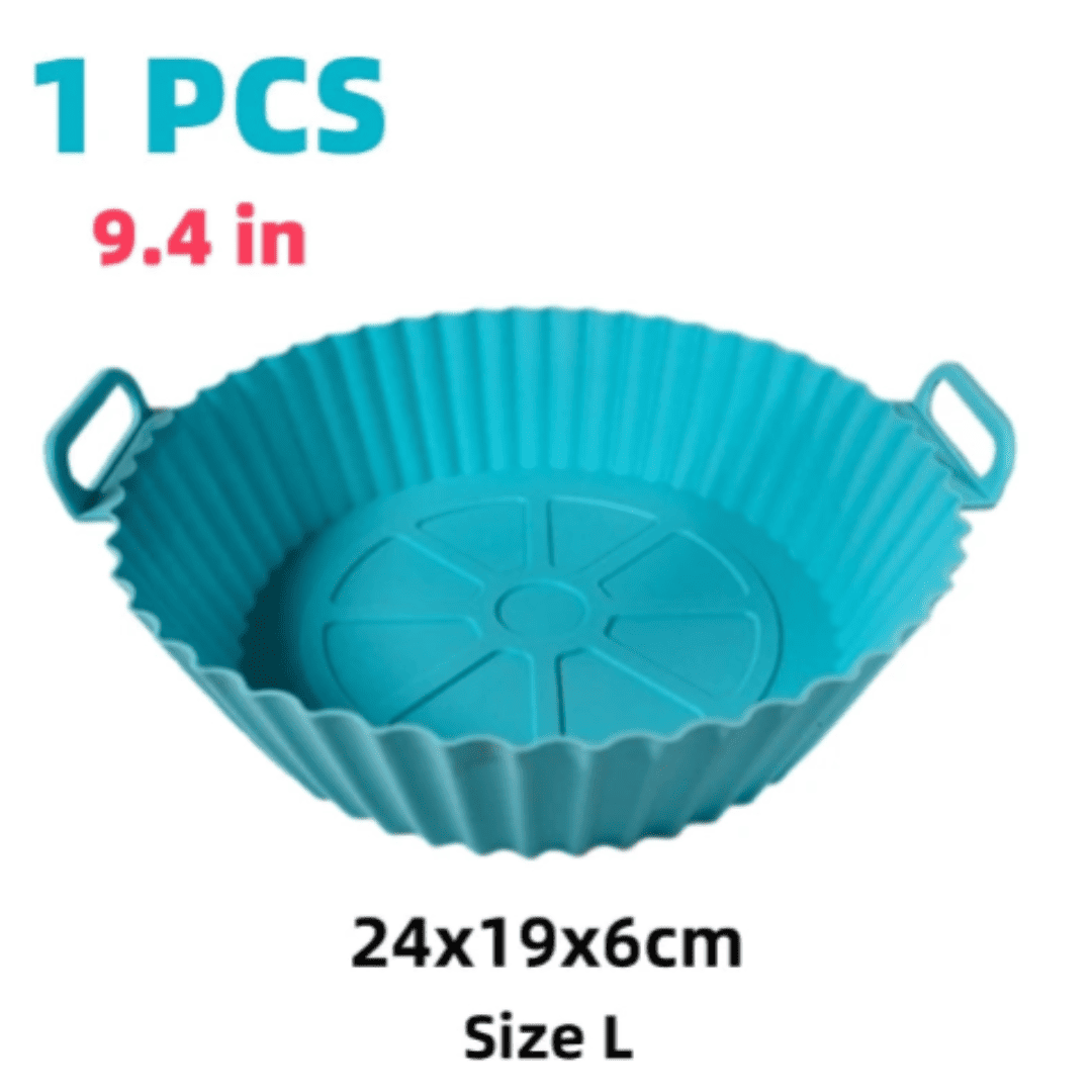 Cesta de Silicone Reutilizável para Airfryer - Ideal para Pizza, Frango Frito e Cozimento | Loja Bosque