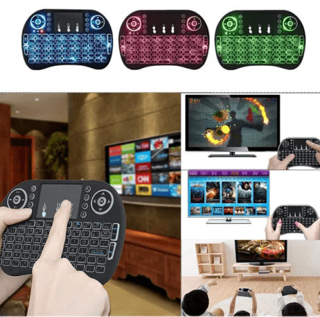Mini Teclado Controle Sem Fio Bluetooth com Mouse Touch Ideal para Utilizar no Xbox, Note, Smart TV e Celular - LOJA BOSQUE